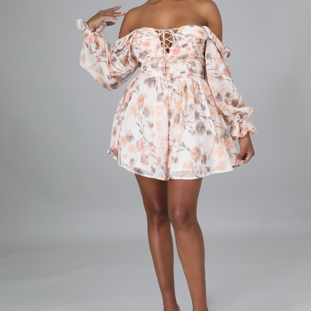Blush Pink Floral Romper
